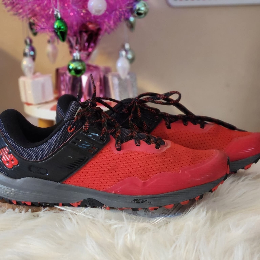 New Balance Red and Black Athletic Shoes